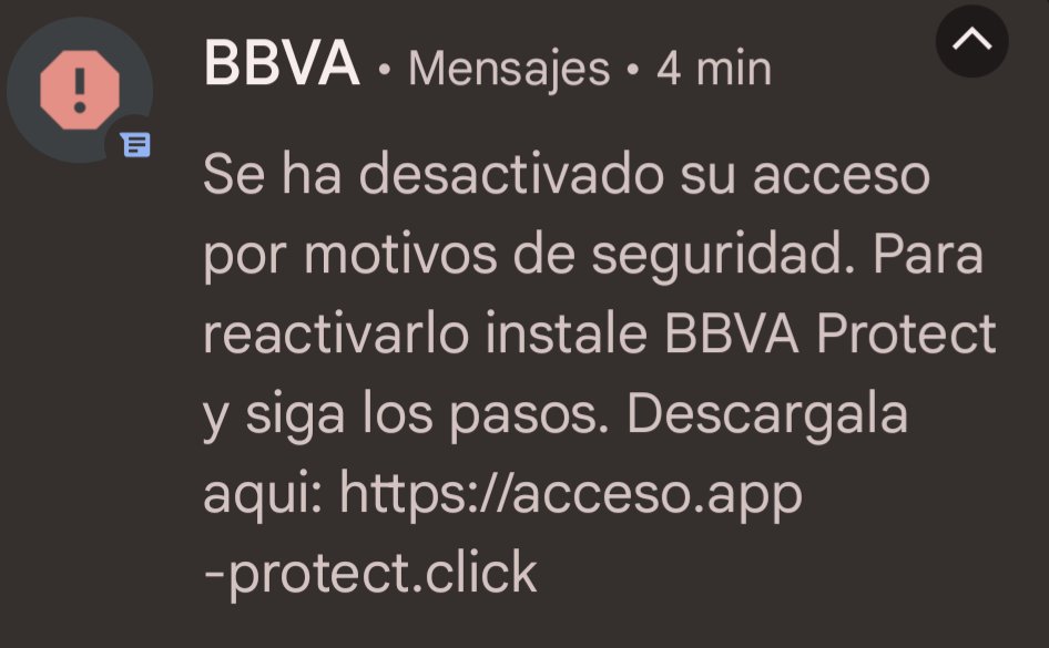 BBVA smishing.